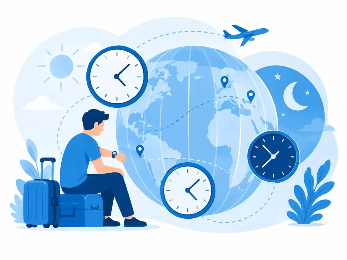 Hora local e diferença horária
