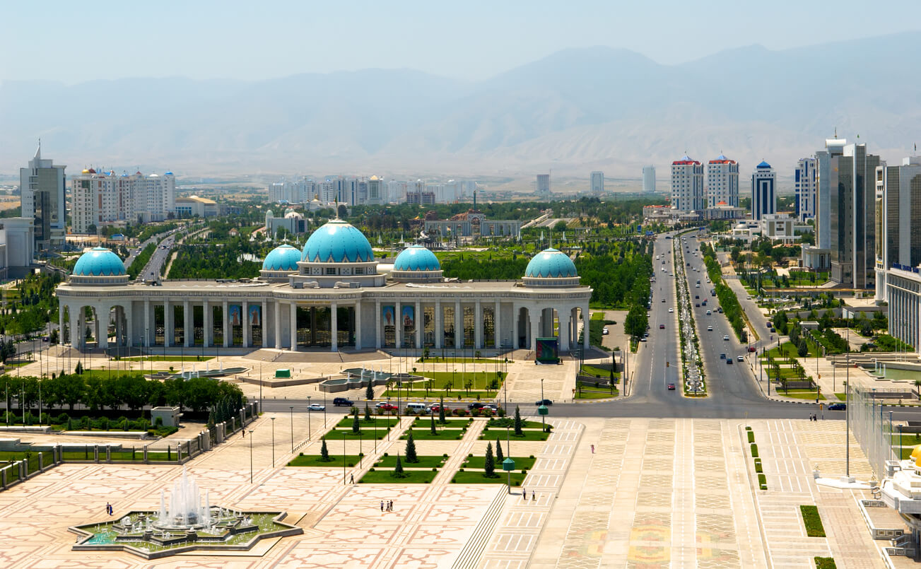 Ashgabat : Le palais du Président. Achgabat Ashgabat : Le palais du Président. Achgabat
