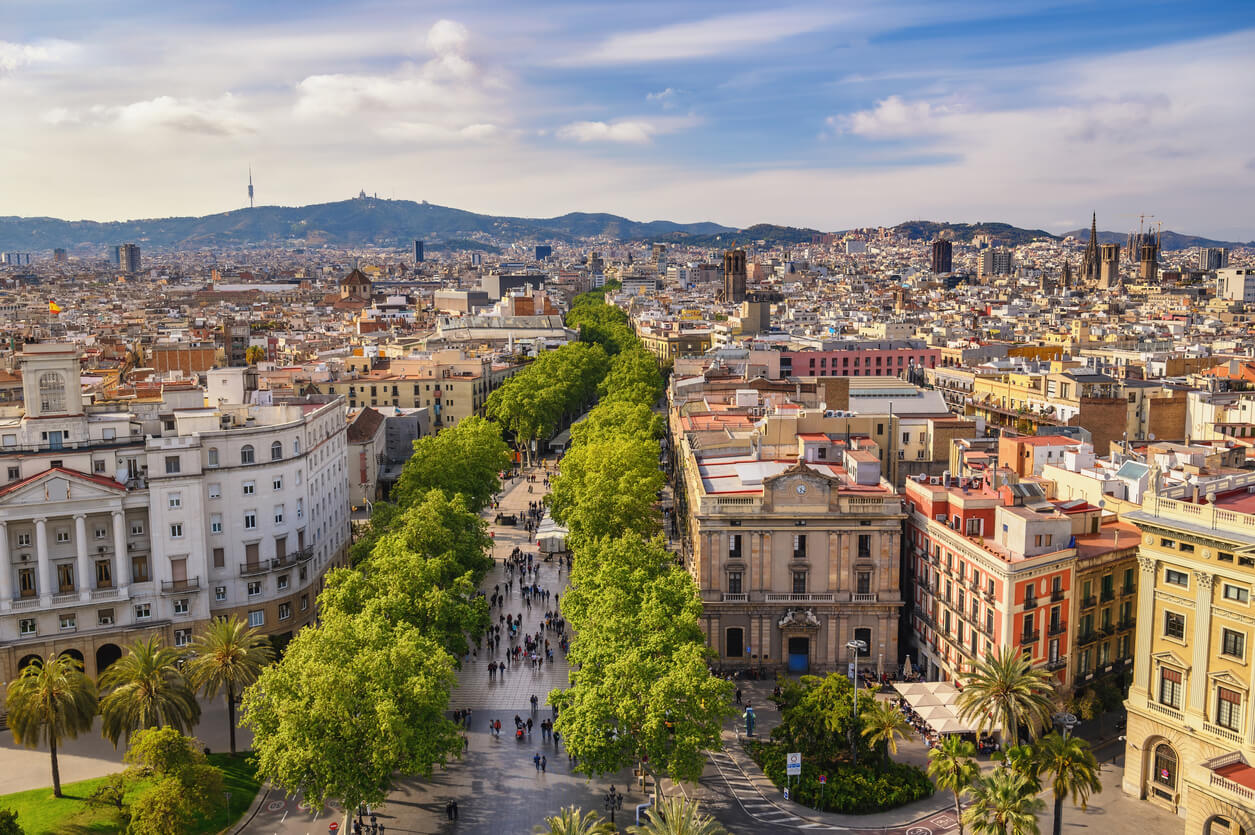 Barcelona : La Rambla à Barcelone Barcelona : La Rambla à Barcelone
