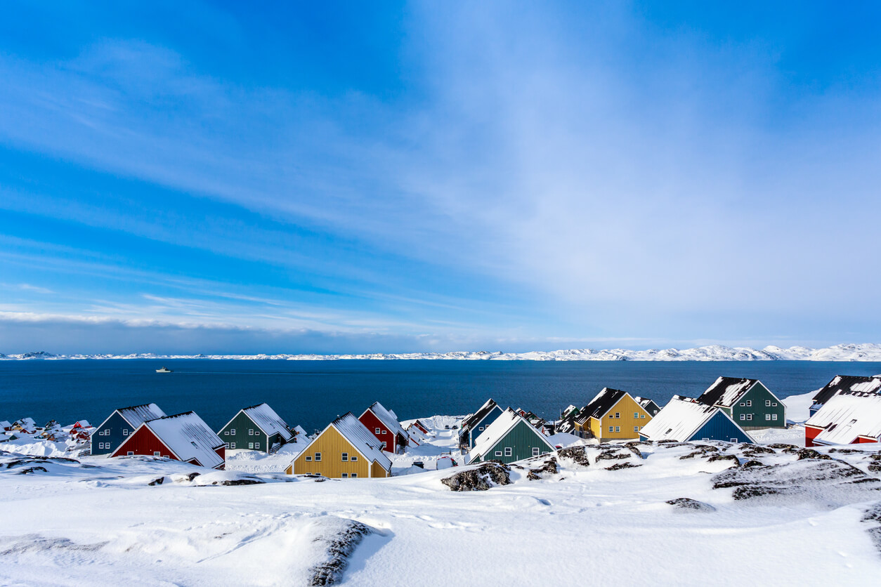 Gronelândia: Fjord de la ville de Nuuk, Groenland