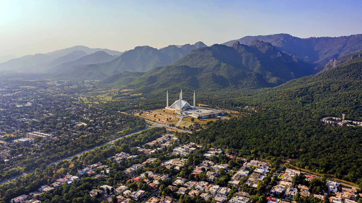 Islamabade : La mosquée Shah Faisal à Islamabad Islamabade : La mosquée Shah Faisal à Islamabad