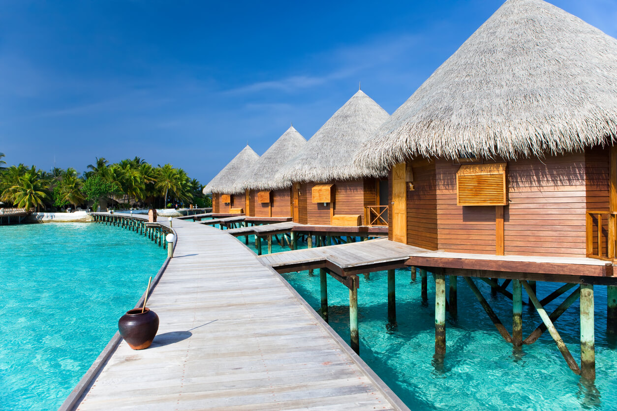 Maldivas: Bungalows sur le lagon aux Maldives